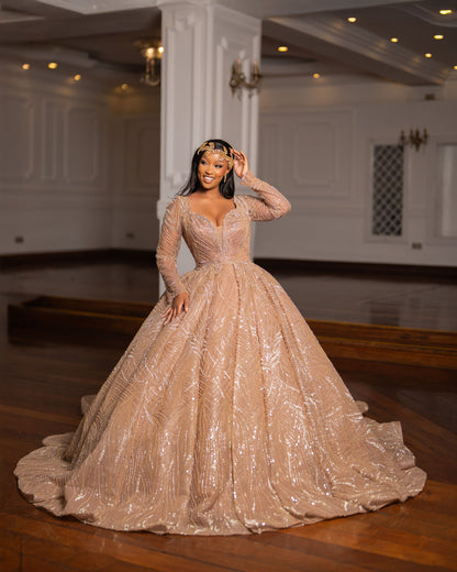 Nude  ball gown