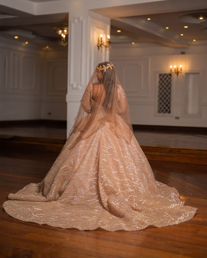 Nude  ball gown