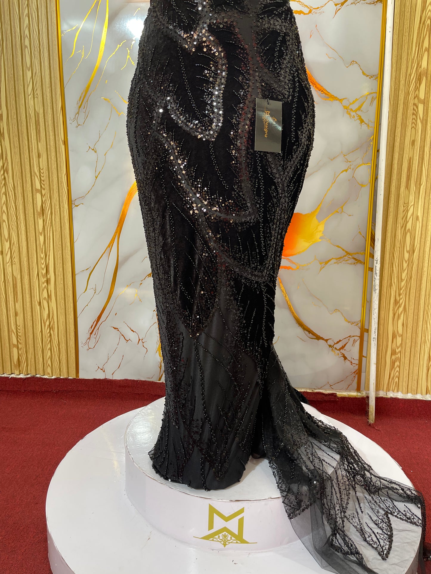 Classic black velvet