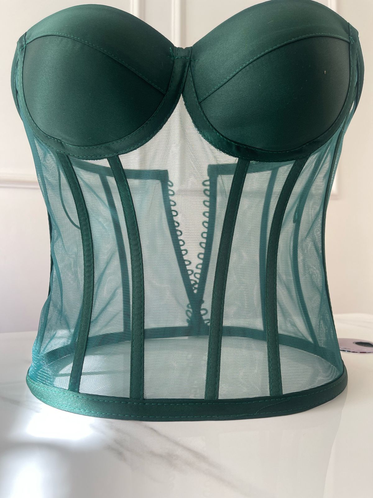 Emerald green corset