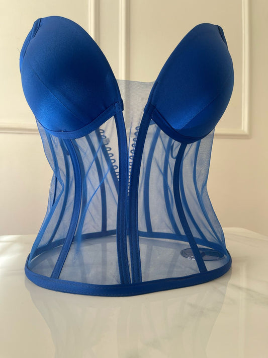 Royal blue corset