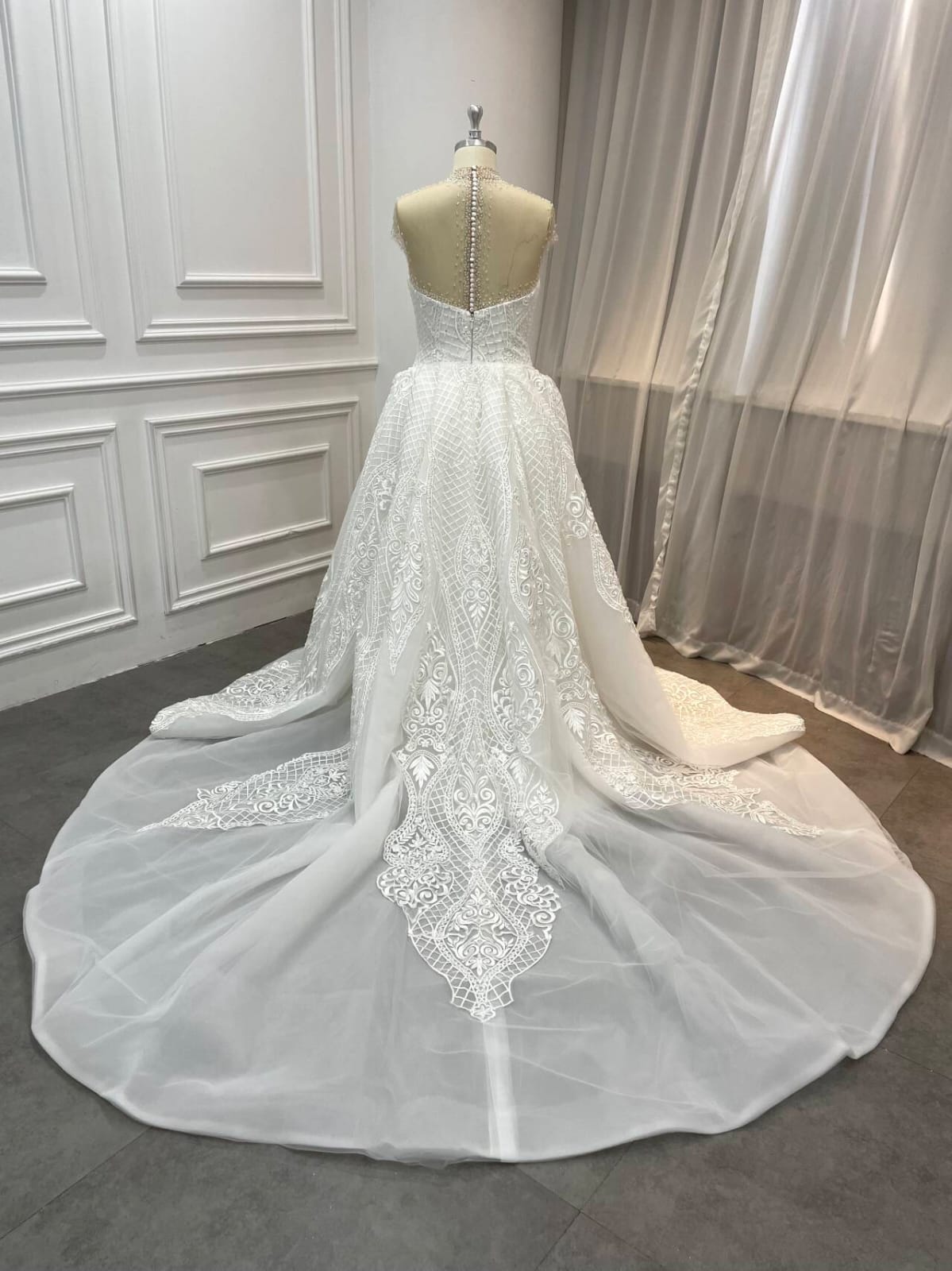 2 in 1 mermaid wedding dress
