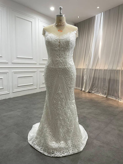 2 in 1 mermaid wedding dress