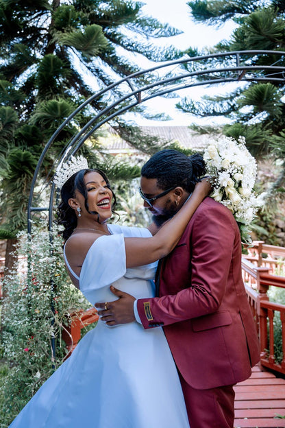 White 2-in-1 mermaid wedding gown