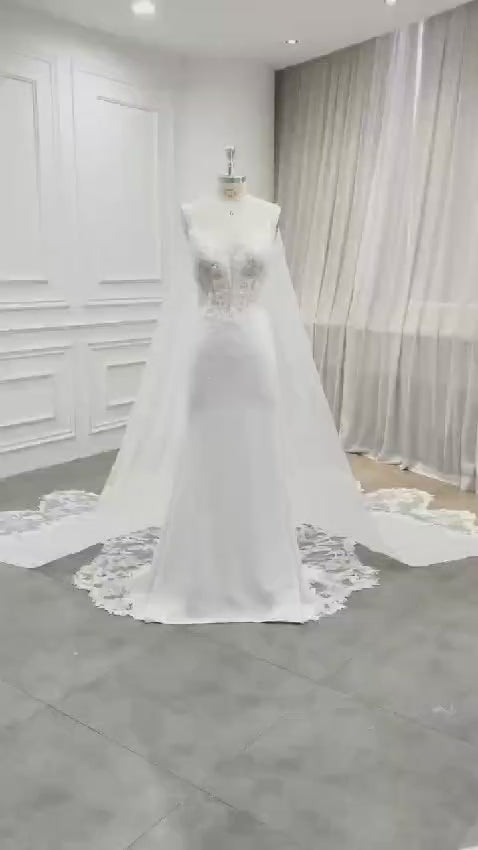 Trumpet wedding gown