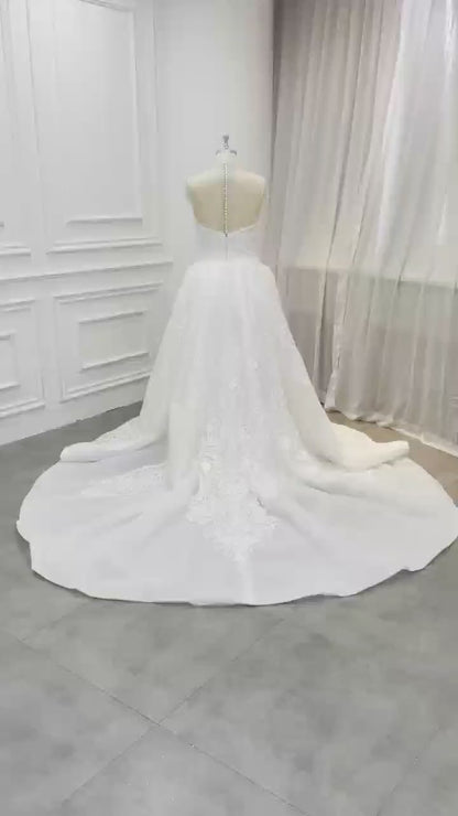 2-in-1 mermaid wedding gown